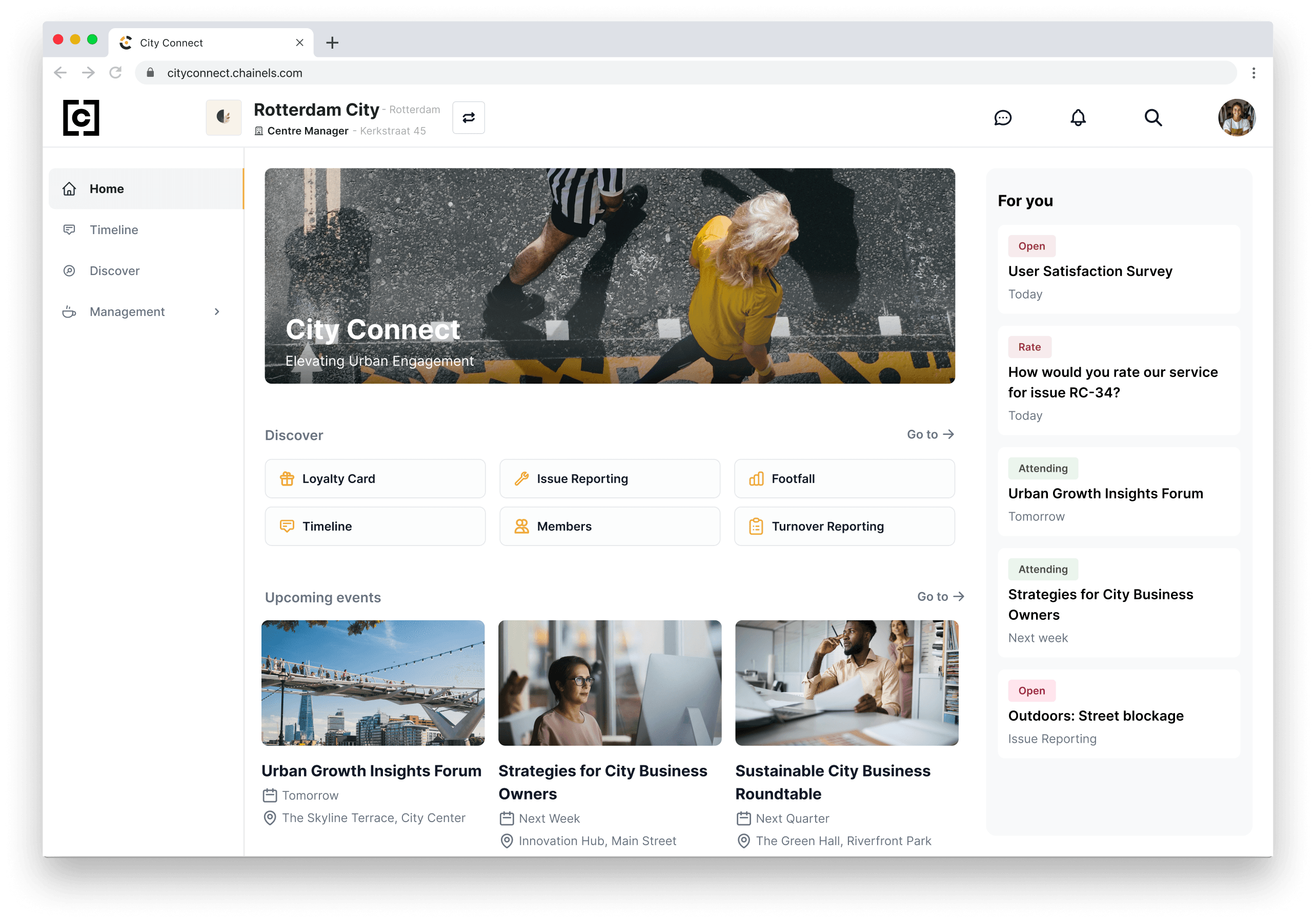 City Connect web app