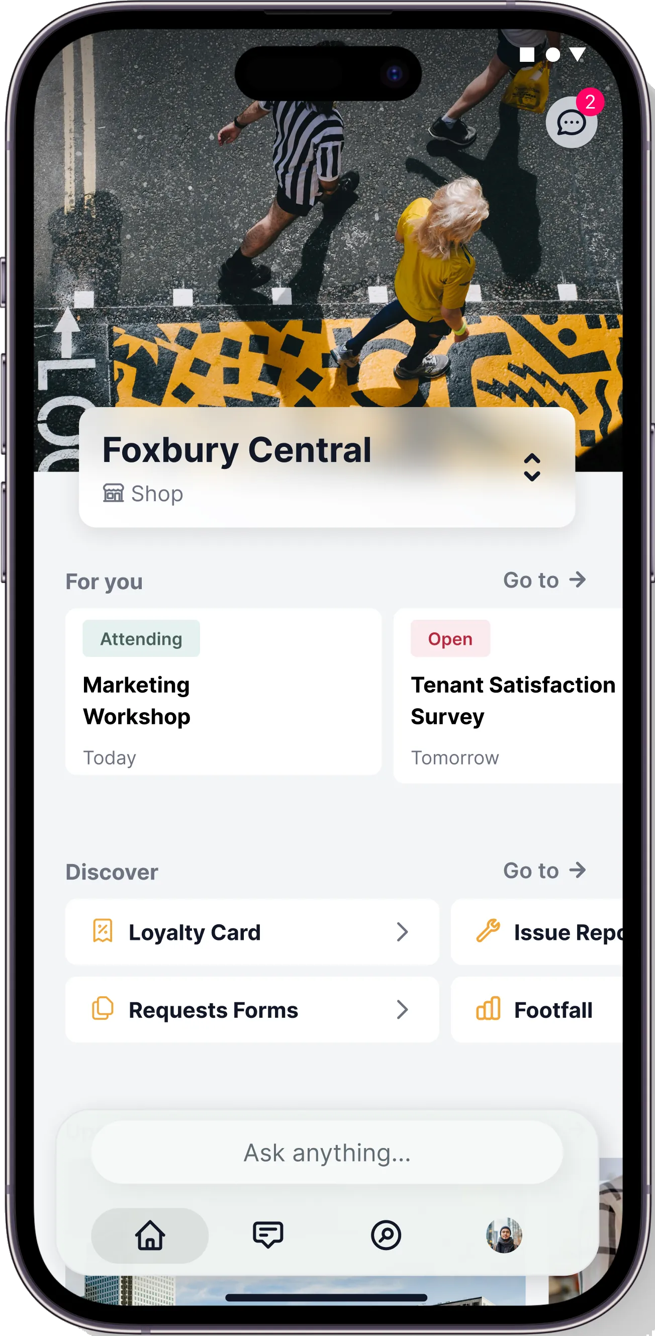 In the app